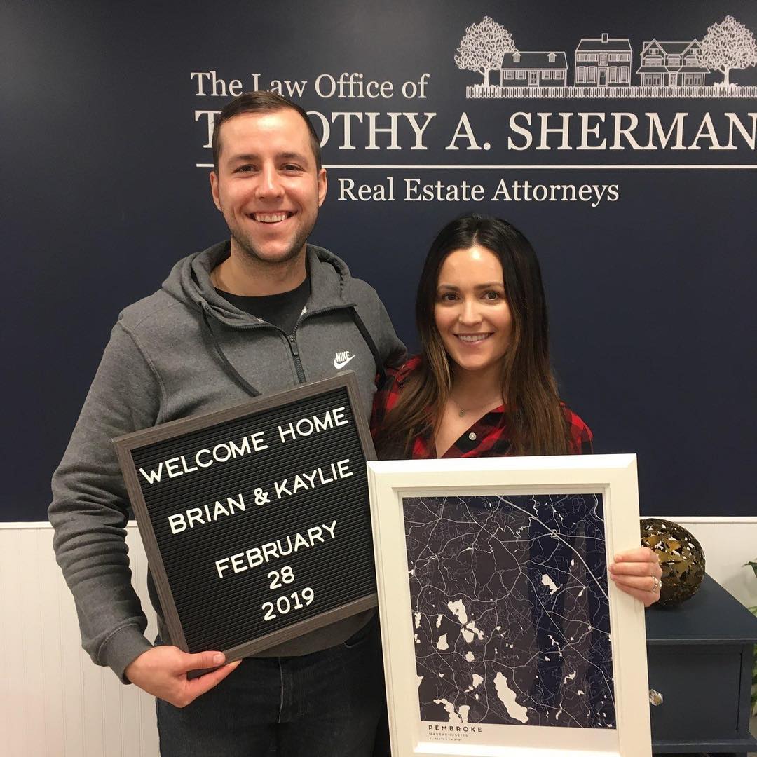 We loved working with these two and could not be happier for them! Congratulations ? Brian & Kaylie on the purchase of your new  home in Pembroke! Incredible job @_nickrivers of @compass on this sale! Great work Jeff Pilon @radiusgrp on financing! 
Our Closings - Open Doors
.
.
.

#closingday #justsold #closings #realestate #pembroke #ma #attorneys #titleinsurance #clientservice #lovewhereyoulive #marealestate #ourclosingsopendoors #teamwork